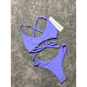 White Fox Boutique Isla Bikini Top Violet
